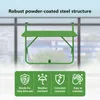 vidaXL Tavolo da balcone sospeso verde 60 x 39 x 65 cm Anteprima dell’immagine prodotto 3