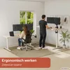 AREBOS Elektrisch Hoogteverstelbaar Bureauframe Wit 2 Productafbeelding-voorbeeld 4