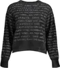 Stilvoller Damenpullover in Schwarz mit Kontrastdetails und Produktbild-Vorschau 1