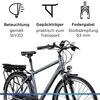 Zündapp Z802 E Bike 28 Zoll Trekkingrad grau/grün Produktbild-Vorschau 4