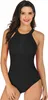Einteiliger Damen Badeanzug Halter Mesh Abnehmen Badeanzug Produktbild-Vorschau 1