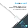 USB-C Ladekabel 1m – Gesleevtes USB-C auf USB-C 20W Produktbild-Vorschau 11
