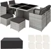 Salon de jardin MANHATTAN 8 places avec 2 sets de housses + Voir les images du produit 1