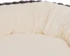 A close-up view of the interior of a pet bed, showing the plush lining. Produktbild-Vorschau