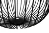 Close-up view of the bottom of a black wire pendant lamp. Produktbild-Vorschau