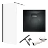 SET Walk-In Dusche 80x195 + Duschwanne 80x80 Quadratisch Produktbild-Vorschau 1
