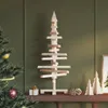 vidaXL Arbre de Noël en bois à décorer 90 cm Pin massif Voir les images du produit 2