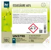 1x10 Liter hochprozentige Essigsäure 60% zur Entkalkung und Produktbild-Vorschau 9
