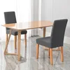 6x Stuhlhussen Stretch Grau Elastische Stuhlbezüge Produktbild-Vorschau 5