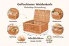 Panier en osier avec couvercle Panier de rangement en osier Voir les images du produit 10