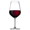 A single wine glass filled with red wine, isolated on a white background. Anteprima dell’immagine prodotto