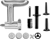 A set of KitchenAid meat grinder attachments laid out against a white background. Náhled obrázku produktu