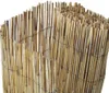 A close-up view of a rolled-up reed fence. Produktbild-Vorschau