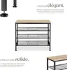 Étagère à chaussures NEWPORT 80,5x30,5x72,5cm - Bois clair Voir les images du produit 3