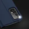 A close-up shot of the rear camera module of a dark blue smartphone case. Produktbild-Vorschau