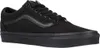 A black Vans Old Skool sneaker shown from the side. Voir les images du produit