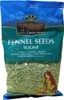 A bag of fennel seeds with text and an illustration of a person. Produktbild-Vorschau