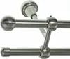 Gardinenstange Set Edelstahl Look Metall Ø 16mm zur Produktbild-Vorschau 1