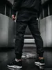 Jigga Crown Stitch Stoff-Jogger-Hose Schwarz / Weiß L Produktbild-Vorschau 2