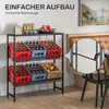 HOMCOM Getränkekistenregal für 6 Kisten, Freistehend Produktbild-Vorschau 9