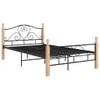 Bettgestell Schwarz Metall 120x200 cm , Klassische Betten Produktbild-Vorschau 2