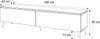 A line drawing of a TV stand with dimensions indicated. Produktbild-Vorschau