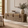 Rotan opbergkist 110 cm Kubu Grey – zitbank met Productafbeelding-voorbeeld 3