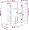 vidaXL Mobile da bagno VIGO Marrone e miele 68 x 34 x 80 cm Anteprima dell’immagine prodotto 8