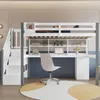 OKWISH Lit Mezzanine Ado 90x200 cm - Lit avec Bureau, Voir les images du produit 2