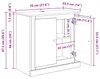 vidaXL Příborníky 3 ks Artisan dub 210 x 35,5 x 67,5 cm Náhled obrázku produktu 8