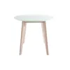 Miliboo - Tisch oval 150 cm Weiß und helles Holz LEENA Produktbild-Vorschau 4