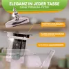Neruma Premium Glasteekanne 800ML mit Siebeinsatz Produktbild-Vorschau 4