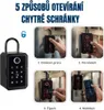 Collage of images showing different ways to open a smart lockbox. Náhled obrázku produktu