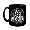 Ich hasse Menschen Tasse in Schwarz Produktbild-Vorschau 2