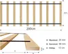 Stelaż WKŁAD drewniany ROLOWANY do ŁÓŻKA 80 x 200 cm (10 Podgląd zdjęcia produktu 2