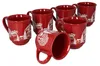set de 6 tasses à vin chaud 0,2L rouge Paysage de Noël Voir les images du produit 2