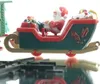 Weihnachtszug Eisenbahn mit 3 Waggons Schienen & LED Licht Produktbild-Vorschau 4