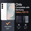 Marketing image showing compatibility of a phone case with Samsung Galaxy S25 FE. Produktbild-Vorschau