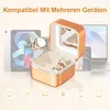 Headsets, Clip-On Bluetooth Ohrhörer mit Kosmetikspiegel – Produktbild-Vorschau 4