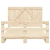 The Living Store Massivholzbett mit Kopfteil 140x200 cm Produktbild-Vorschau 5