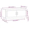 vidaXL Couchtisch Räuchereiche 102x50x45 cm Holzwerkstoff - Produktbild-Vorschau 8