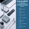 Extralink Cat.8 U/FTP 0,5 m 40 Gb/s Płaski patchcord LAN Podgląd zdjęcia produktu 2