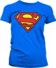 Superman T-Shirt Damen Supergirl - Shield blau L Produktbild-Vorschau 1