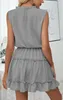 ASKSA Damen Ärmellos Kleid Tunikakleid Elegant Rüschen Produktbild-Vorschau 4