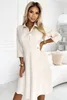 Numoco Hemdblusenkleid für Damen Sandy beige L Produktbild-Vorschau 3