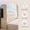 OYAJIA Polsterbett 90x200cm mit LED, Doppelbett mit 2 Produktbild-Vorschau 6