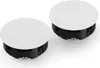 SON In-Ceiling 8' Speaker paar, Couleur:Noir-Blanc Voir les images du produit 4