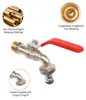 2 Stück Wasserhahn Garten 1/2 Zoll Messing Kugelhahn Produktbild-Vorschau 3