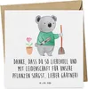 Mr. & Mrs. Panda Grußkarte Lieber Gärtner - Weiß - Produktbild-Vorschau 1