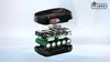 An exploded view of a Bosch battery pack, showing its internal components and batteries. Voir les images du produit